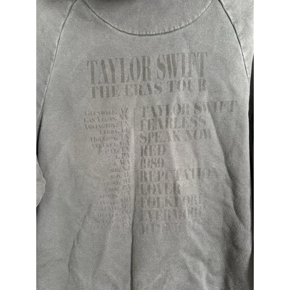 Taylor Swift The Eras Tour Hoodie Gray Black Sz M Official Concert Merch Collage - Picture 9 of 10